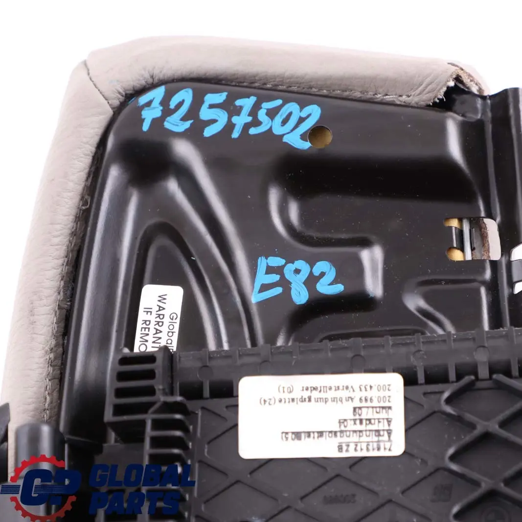 Front Seat Thigh Support Carrier Beige Leather to BMW 1 Series E81 E82 E88 Sports with Part number 7257502 BMW 1 Series E81 E82 E88 Sports Front Seat Thigh Support Carrier Beige Leather - SKU 7257502 - Part number 7257502