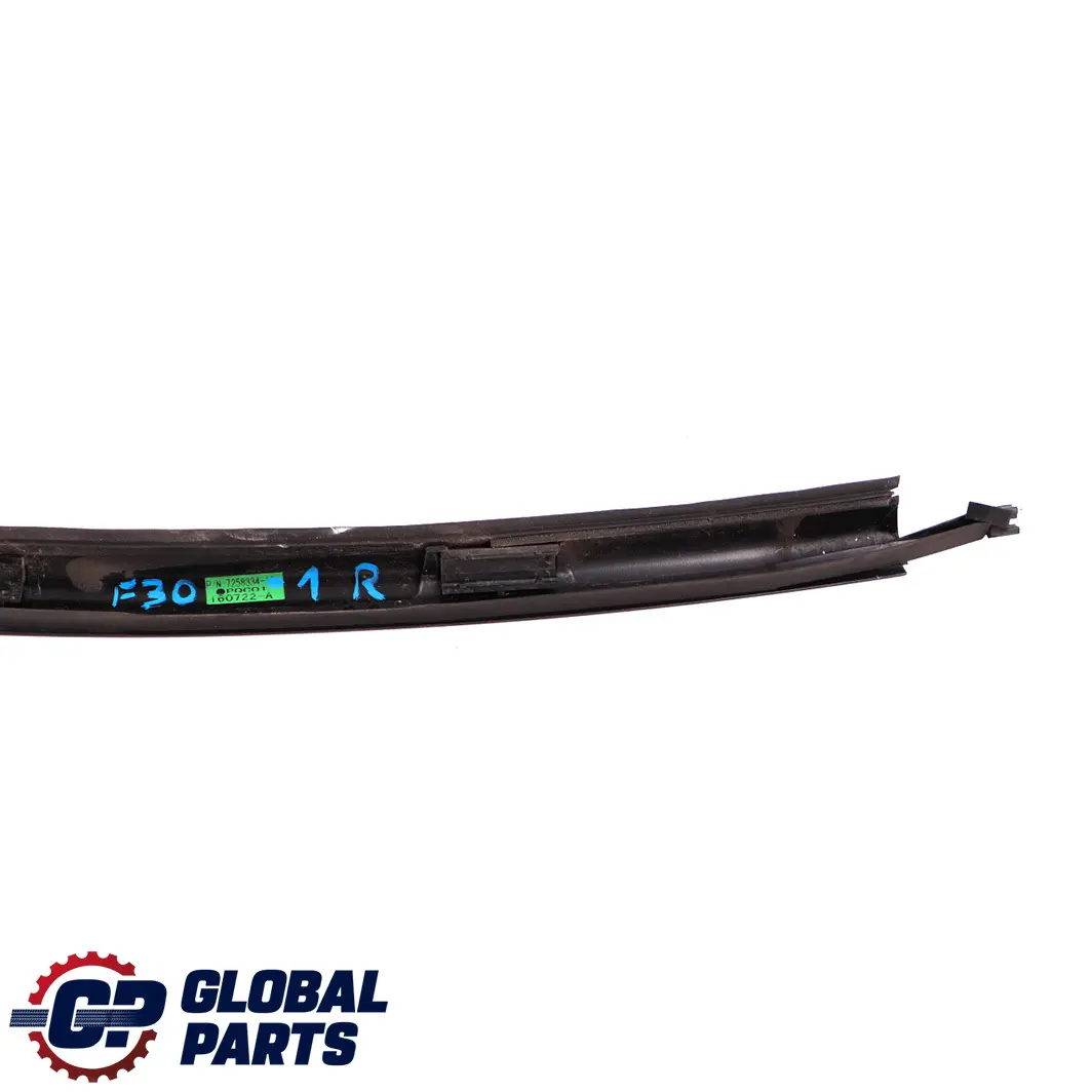 BMW F30 F80 M3 Marco Ventana Puerta Delantera Derecha - SKU 7258334-1 - Número de pieza 7258334