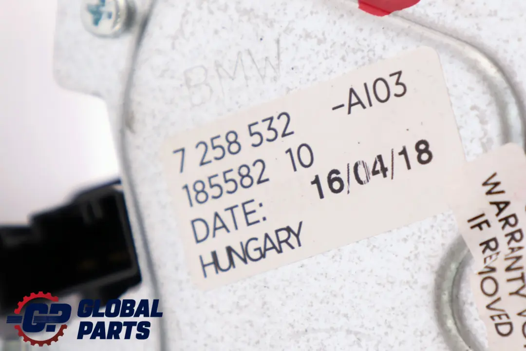 BMW F20 F21 Motor Limpiaparabrisas Tapa Portón Trasero - SKU 7258532 - Número de pieza 7258532