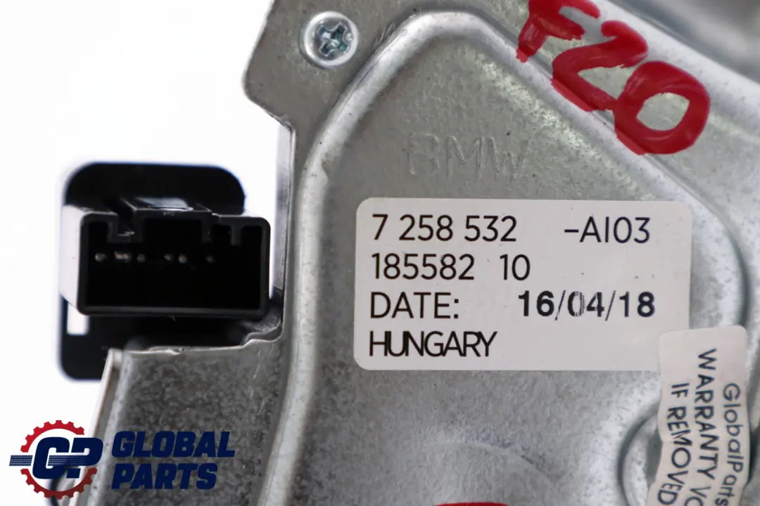 Limpiaparabrisas Tapa Portón Trasero para BMW F20 F21 Motor con número de pieza 7258532 BMW F20 F21 Motor Limpiaparabrisas Tapa Portón Trasero - SKU 7258532 - Número de pieza 7258532