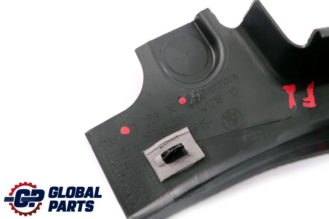 BMW F30 F31 F80 M3 Puerta Delantera Izquierda Marco Ventana Sellado Embellecedor - SKU 7259381 - Número de pieza 7259381