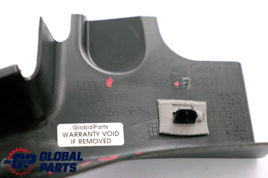 BMW F30 Ramka Uszczelka Drzwi Szyby Prawy Przód - SKU 7259382 - Numer Części 7259382