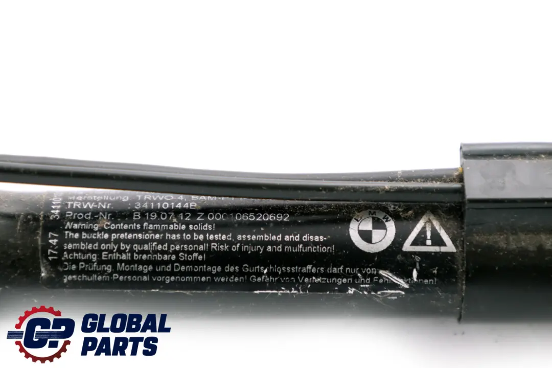 BMW F20 F21 F30 Tensor Cinturon Seguridad Hebilla Delantera Derecha - SKU 7259388 - Número de pieza 7259388