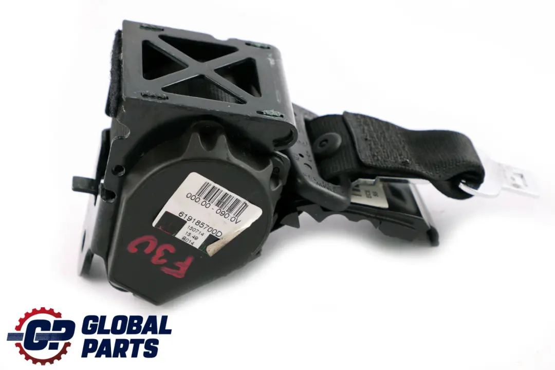 Center Upper Seat Belt Schwarz Black to BMW 3 Series F30 F80 M3 LCI Rear with Part number 7259395 BMW 3 Series F30 F80 M3 LCI Rear Center Upper Seat Belt Schwarz Black - SKU 7259395 - Part number 7259395