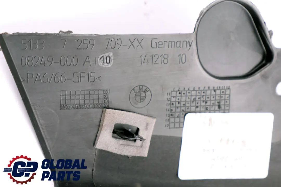 Tapa Marco Ventana Puerta Trasera Izquierda para BMW F30 con número de pieza 7259709 BMW F30 Tapa Marco Ventana Puerta Trasera Izquierda - SKU 7259709 - Número de pieza 7259709