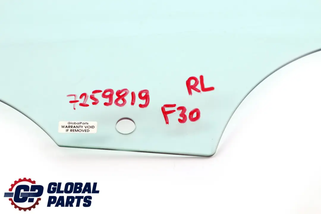 BMW F30 F80 M3 Rear Left N/S Door Side Green Window Glass AS2 - SKU 7259819 - Part number 7259819 