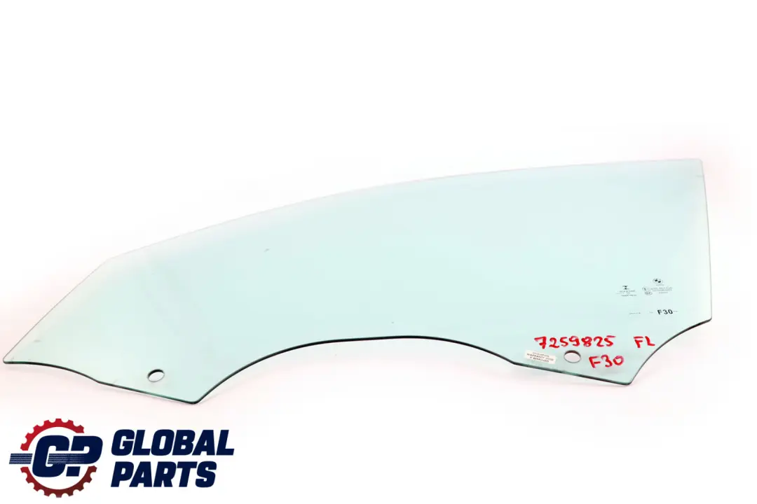 BMW F30 F31 Front Left Door N/S Window Glass Green AS2 - SKU 7259825 - Part number 7259825
