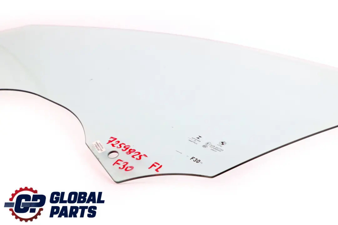 BMW F30 F31 Front Left Door N/S Window Glass Green AS2 - SKU 7259825 - Part number 7259825
