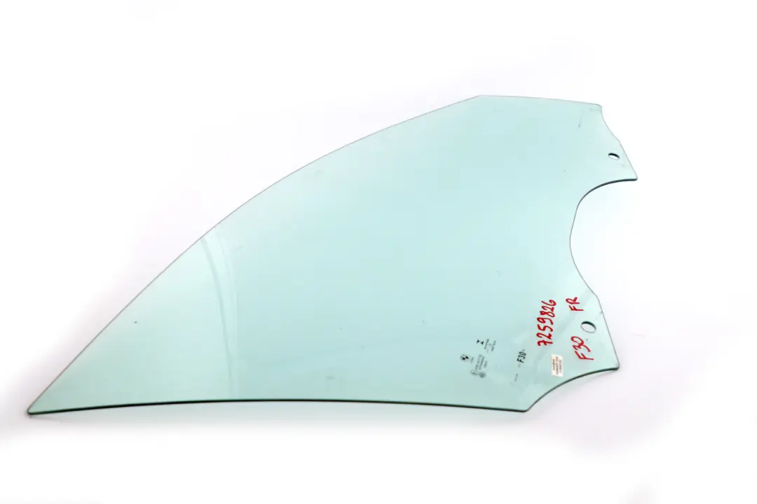BMW 3 Series F30 F31 Front Right O/S Door Side Green Window Glass AS2 - SKU 7259826 - Part number 7259826