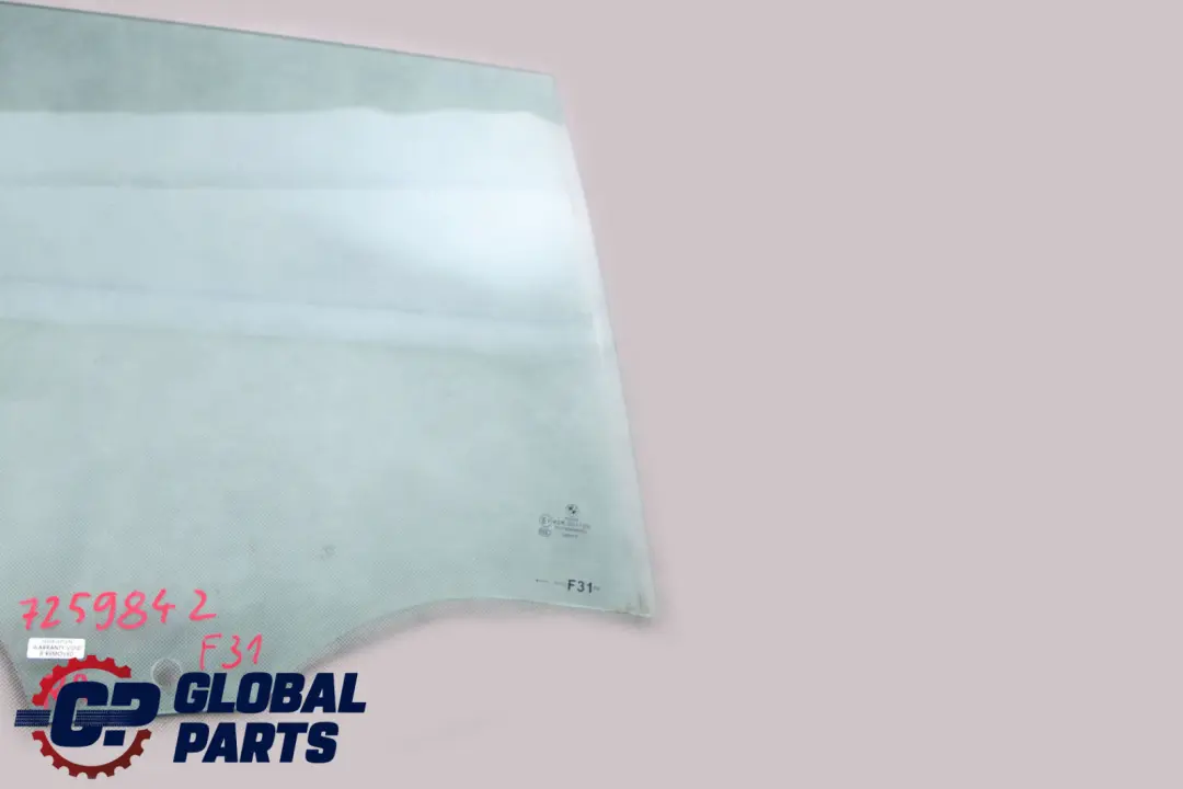 BMW 3 Series F31 Window Door Glass Rear Right O/S - SKU 7259842 - Part number 7259842