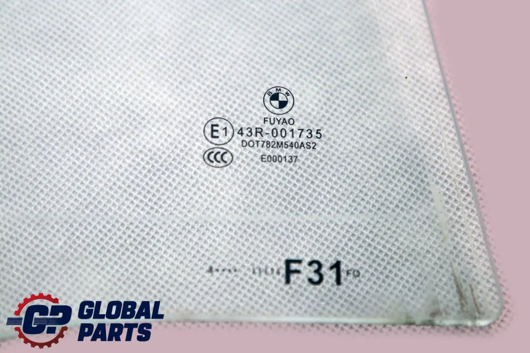 Ventana Puerta Vidrio Trasero Derecho para BMW F31 con número de pieza 7259842 BMW F31 Ventana Puerta Vidrio Trasero Derecho - SKU 7259842 - Número de pieza 7259842