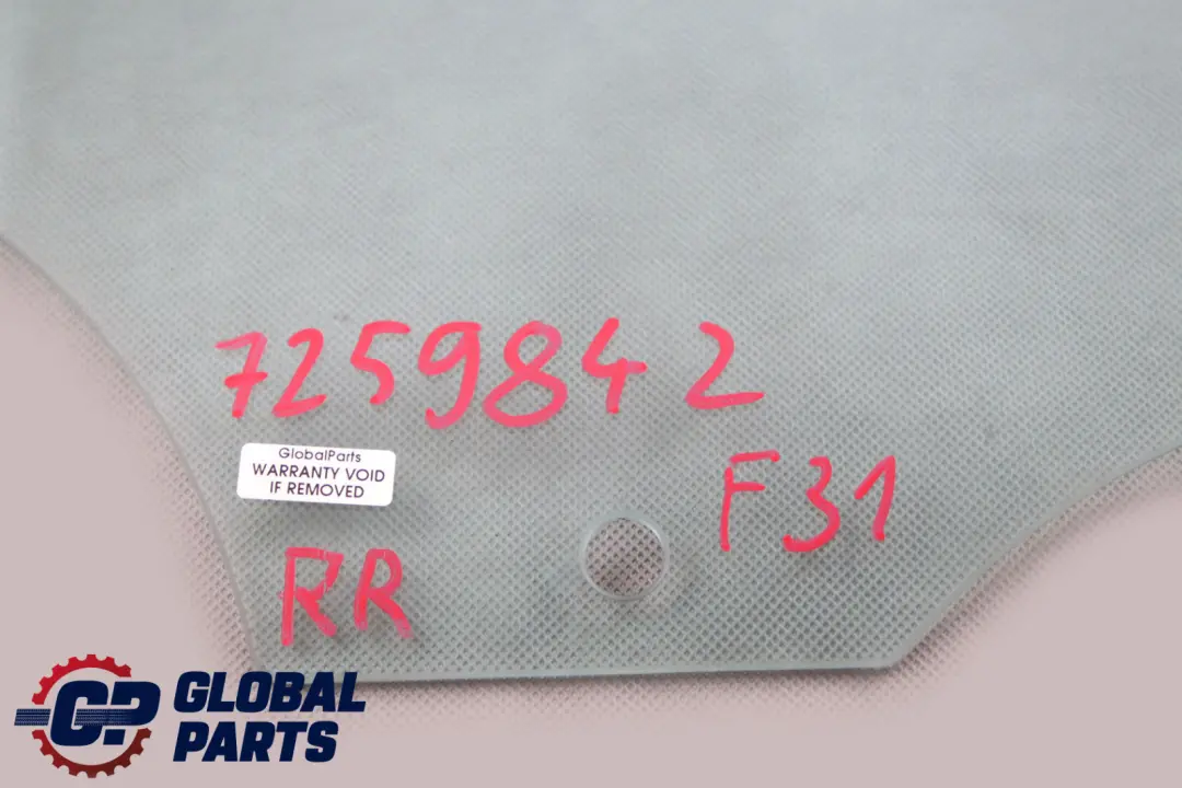 Vetro Della Portiera Posteriore Destra per BMW F31 con numero di parte 7259842 BMW F31 Vetro Della Portiera Posteriore Destra - SKU 7259842 - Numero di parte 7259842