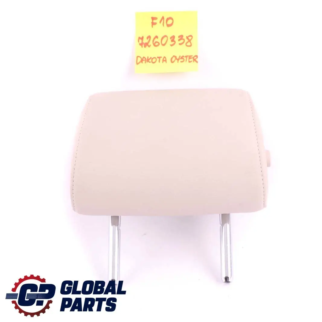 Middle Centre Headrest Leather Dakota Oyster to BMW F10 F11 Rear Seat with Part number 7260338 BMW F10 F11 Rear Seat Middle Centre Headrest Leather Dakota Oyster - SKU 7260338 - Part number 7260338