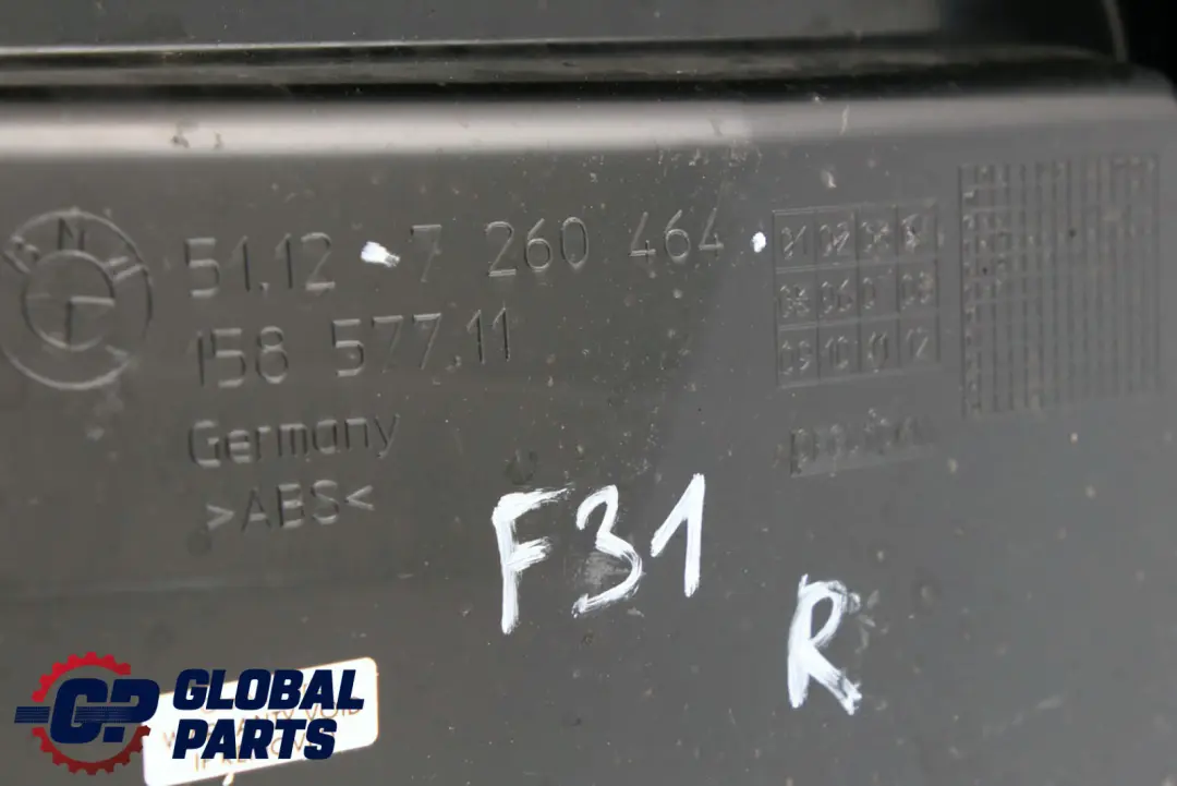 BMW F31 Staffa Di Montaggio Posteriore Guida Lato Destro - SKU 7260464 - Numero di parte 7260464