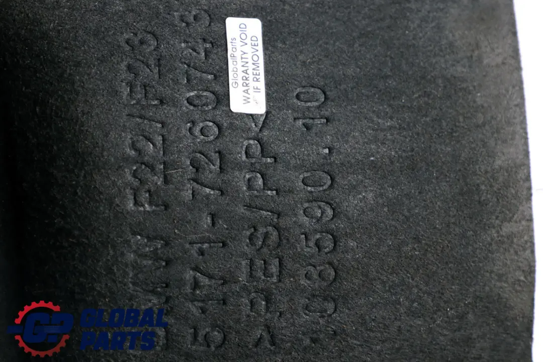 Rad Lauf BMW F22 F23 Heck Abdeckung Spritz Schutz Links für mit Teilenummer 7260743 Rad Lauf BMW F22 F23 Heck Abdeckung Spritz Schutz Links - SKU 7260743 - Teilenummer 7260743