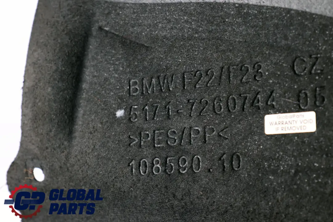 Nadkole Osłona Koła Prawy Tył do BMW F22 F23 o numerze 7260744 BMW F22 F23 Nadkole Osłona Koła Prawy Tył - SKU 7260744 - Numer Części 7260744