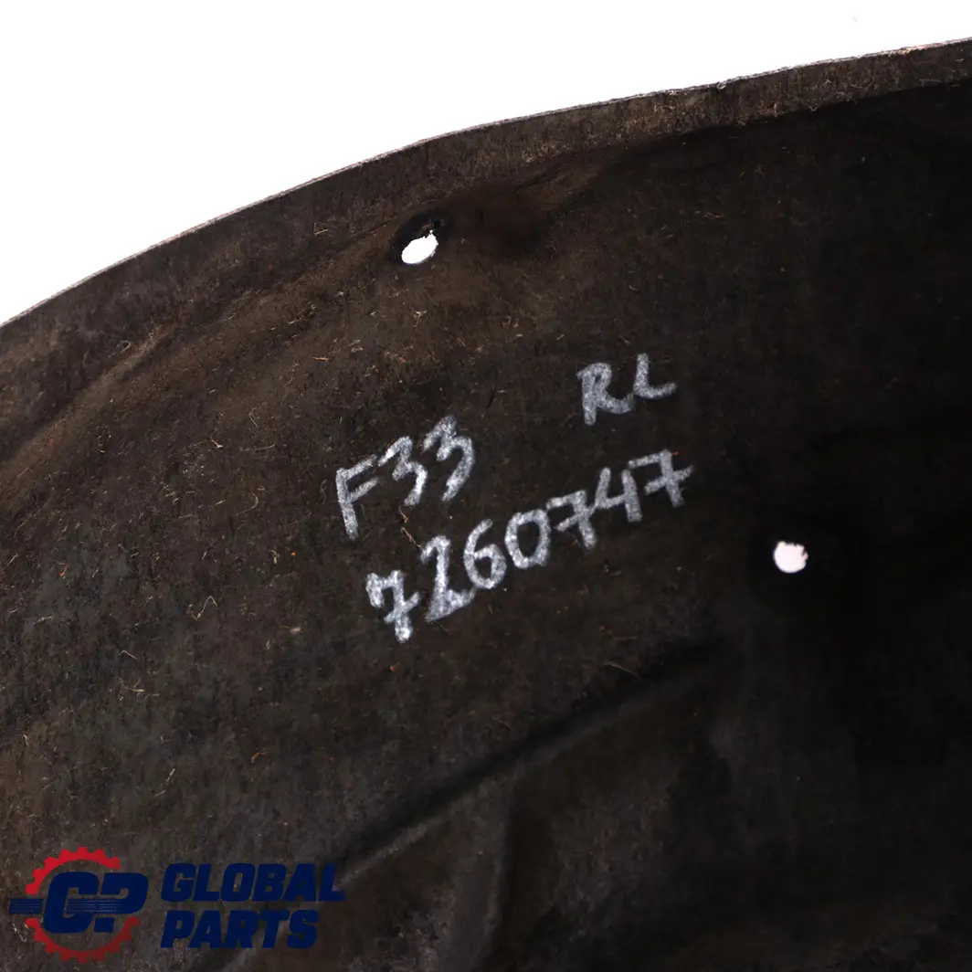 BMW F32 F33 Cubre Paso Trasero Izquierdo N/S Protector Antisalpicaduras - SKU 7260747 - Número de pieza 7260747