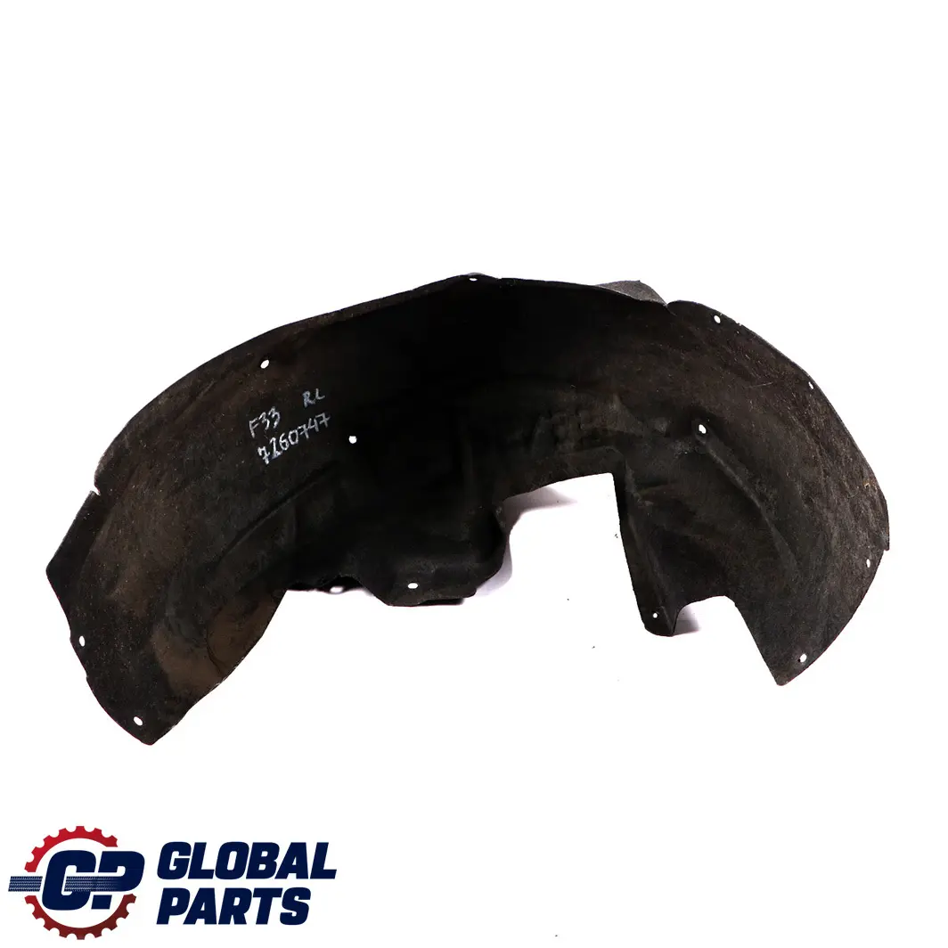 Cubre Paso Trasero Izquierdo N/S Protector Antisalpicaduras para BMW F32 F33 con número de pieza 7260747 BMW F32 F33 Cubre Paso Trasero Izquierdo N/S Protector Antisalpicaduras - SKU 7260747 - Número de pieza 7260747