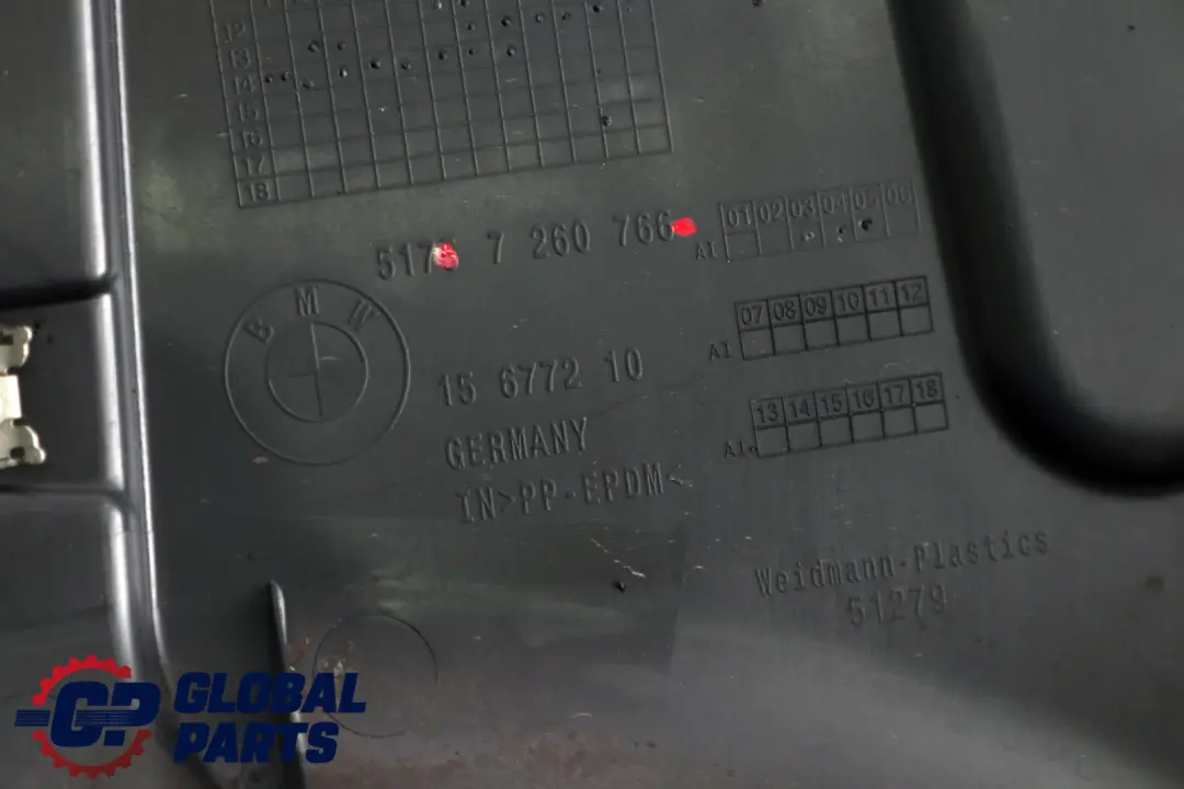 BMW F22 F23 Heckunterboden Verkleidung Rechts - SKU 7260766 - Teilenummer 7260766