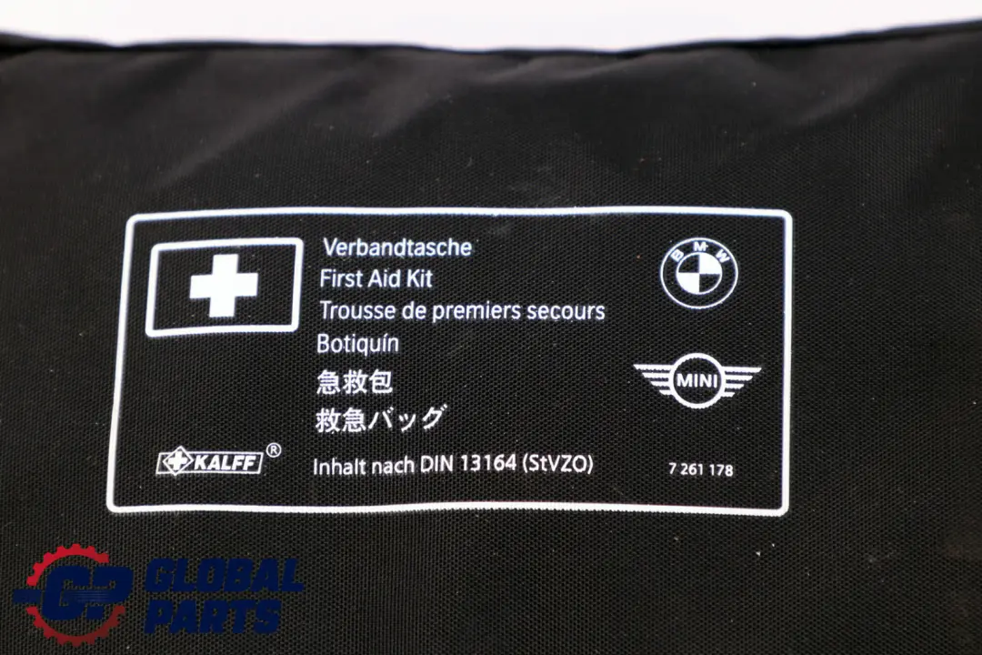 Universal 1 Kit medico d'emergenza di primo soccorso Borsa nera per BMW con numero di parte 7261178 BMW Universal 1 Kit medico d'emergenza di primo soccorso Borsa nera - SKU 7261178-1 - Numero di parte 7261178