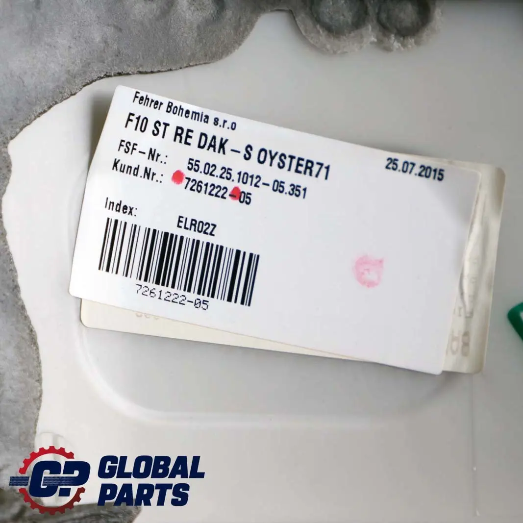 Asiento Trasero Lado Derecho Acabado Cubierta Cuero Dakota Oyster para BMW F10 con número de pieza 7261222 BMW F10 Asiento Trasero Lado Derecho Acabado Cubierta Cuero Dakota Oyster - SKU 7261222 - Número de pieza 7261222