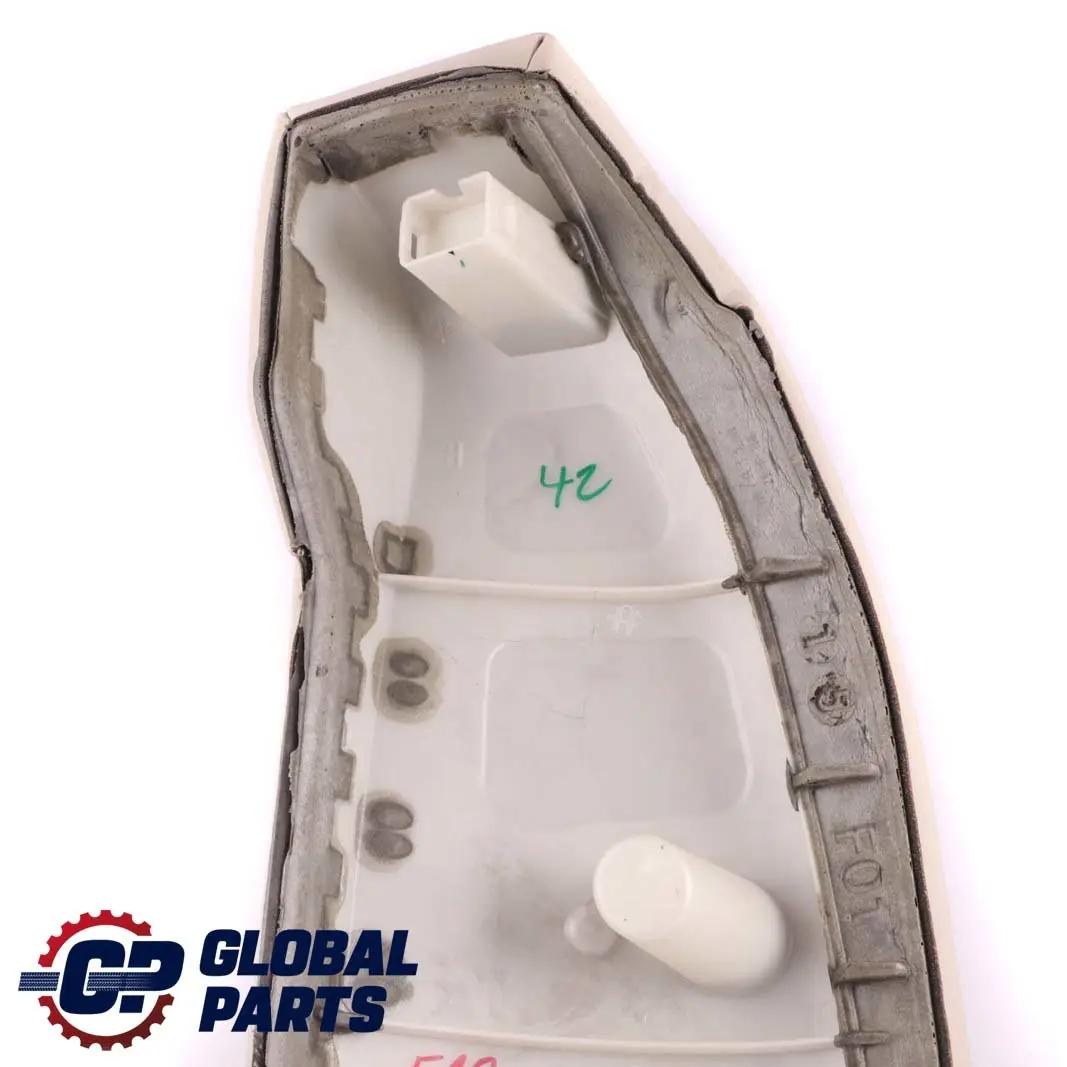 Right O/S Side Finisher Cover Leather Dakota Oyster to BMW F10 Rear Seat with Part number 7261222 BMW F10 Rear Seat Right O/S Side Finisher Cover Leather Dakota Oyster - SKU 7261222 - Part number 7261222