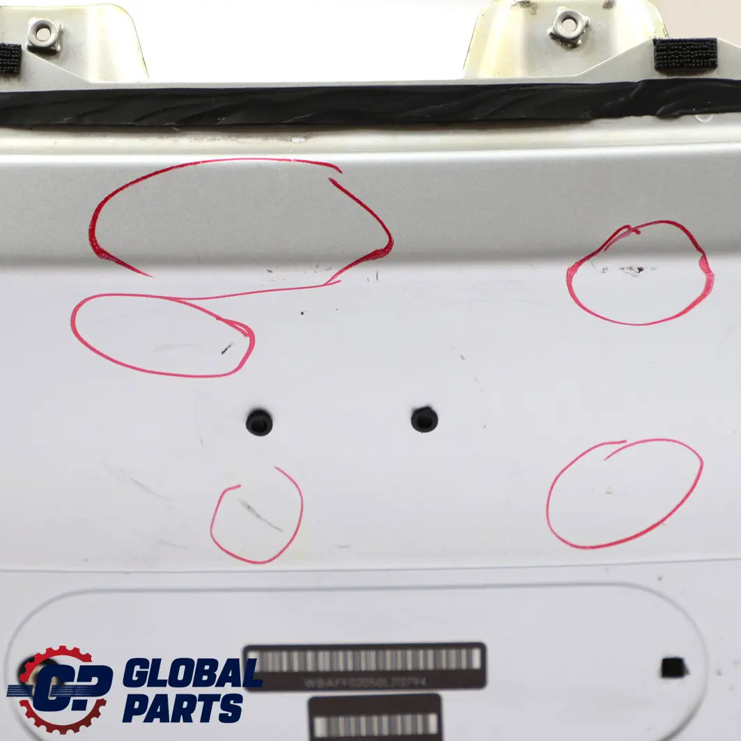 Boot Trunk Lid Tailgate Titansilber Titan Silver Metallic 354 to BMW X5 E70 Rear with Part number 7262544 BMW X5 E70 Rear Boot Trunk Lid Tailgate Titansilber Titan Silver Metallic 354 - SKU 7262544-TS1 - Part number 7262544