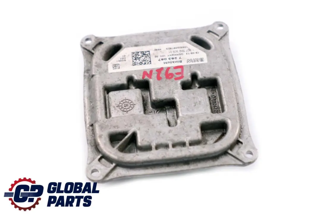 BMW 3 Series E92 E93 LCI Control Unit Module Turn Indicator - SKU 7263087 - Part number 7263087