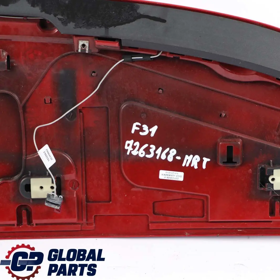 BMW 3 Series F31 Boot Trunk Lid Tailgate Rear Spoiler Trim Melbourne Rot Red - SKU 7263168-MRT - Part number 7263168