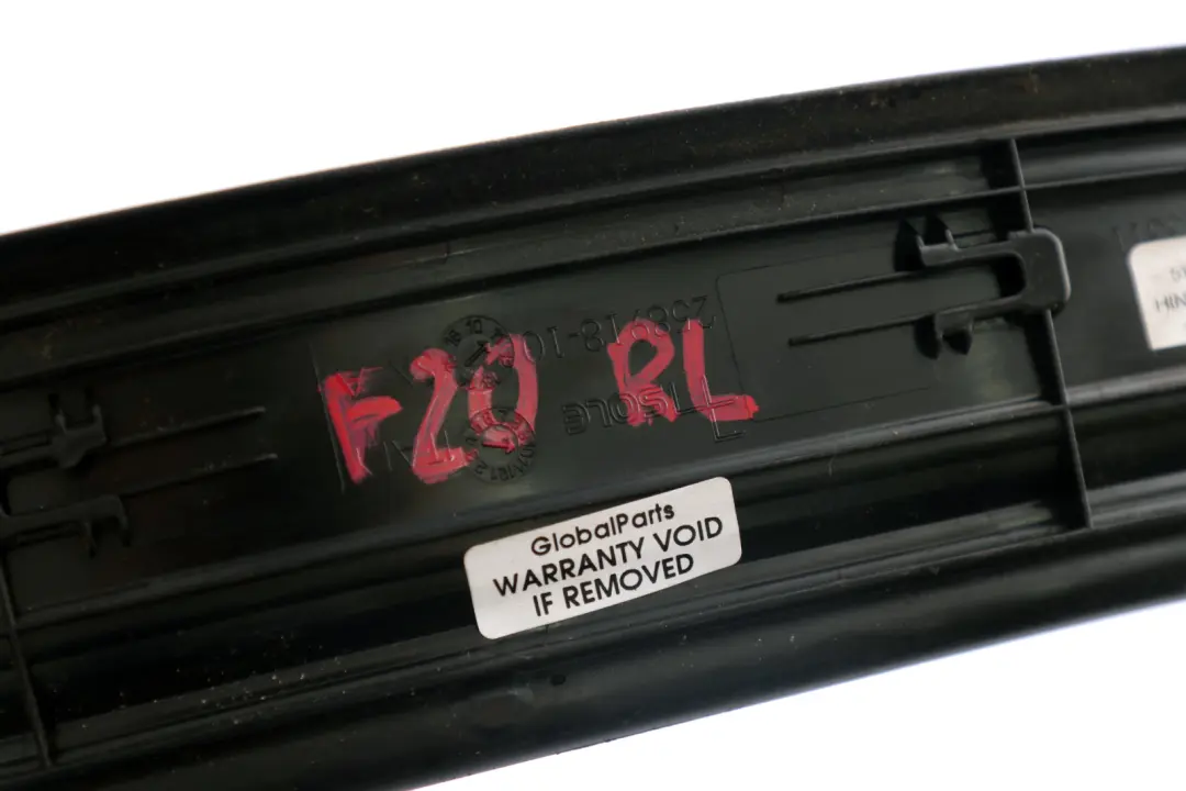 Panneau d'habillage Plaque De Seuil Plaque De Coup Pied Arrière Gauche pour BMW F20 à propos du numéro de pièce 7263311 BMW F20 Panneau d'habillage Plaque De Seuil Plaque De Coup Pied Arrière Gauche - SKU 7263311-1 - Numéro de pièce 7263311