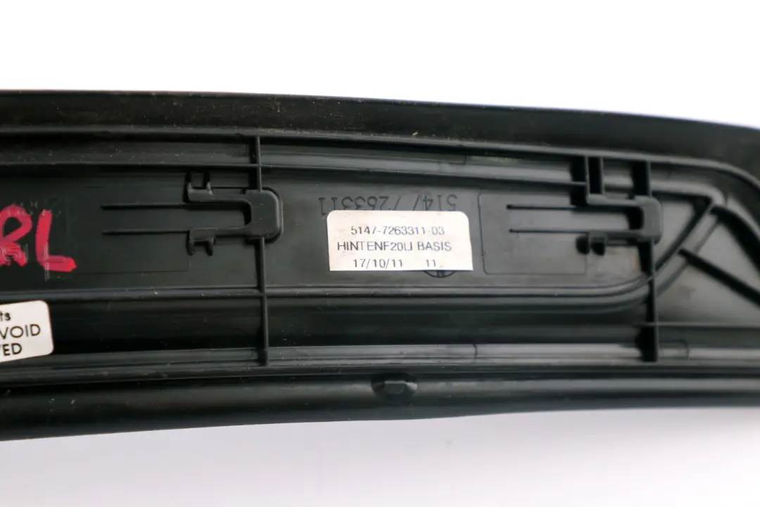 Blende Einstieg hinten links für BMW 1 er F20 mit Teilenummer 7263311 BMW 1 er F20 Blende Einstieg hinten links - SKU 7263311-1 - Teilenummer 7263311
