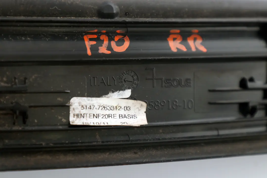 BMW F20 Panel Moldura Cubierta De Entrada, Placa De Protección Trasera Derecha - SKU 7263312 - Número de pieza 7263312