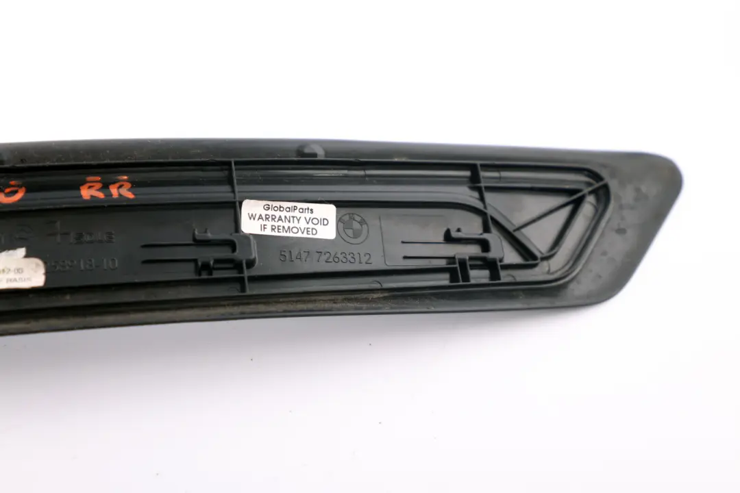 BMW F20 Panel Moldura Cubierta De Entrada, Placa De Protección Trasera Derecha - SKU 7263312 - Número de pieza 7263312