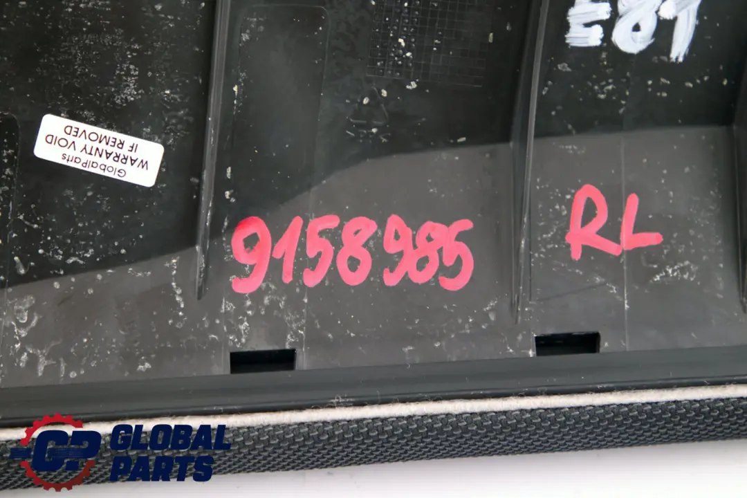 BMW 1 E81 E82 Rücksitz Bezug Seitenteil Links Stoff Leder Pearlpoint Anthrazit - SKU 7263341 - Teilenummer 7263341