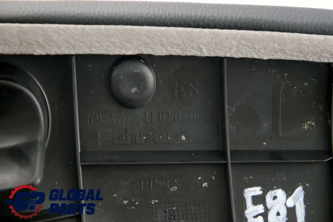 BMW 1 E81 E82 Rücksitz Bezug Seitenteil Links Stoff Leder Pearlpoint Anthrazit - SKU 7263341 - Teilenummer 7263341