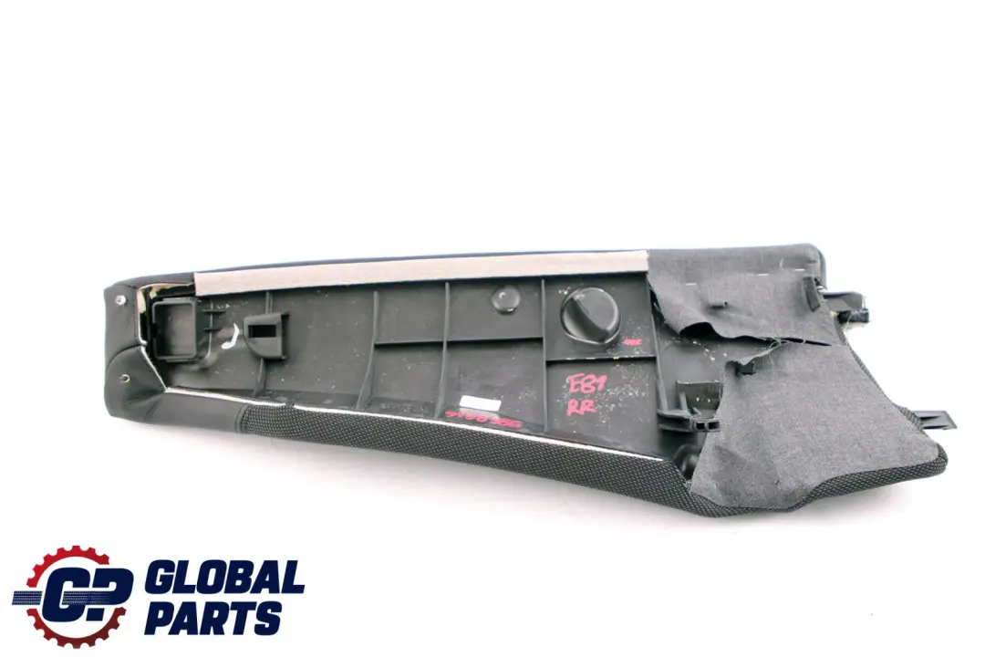 BMW E81 E82 Finitura laterale sedile posteriore Angolo Destro Panno Pelle Perla - SKU 7263342 - Numero di parte 7263342