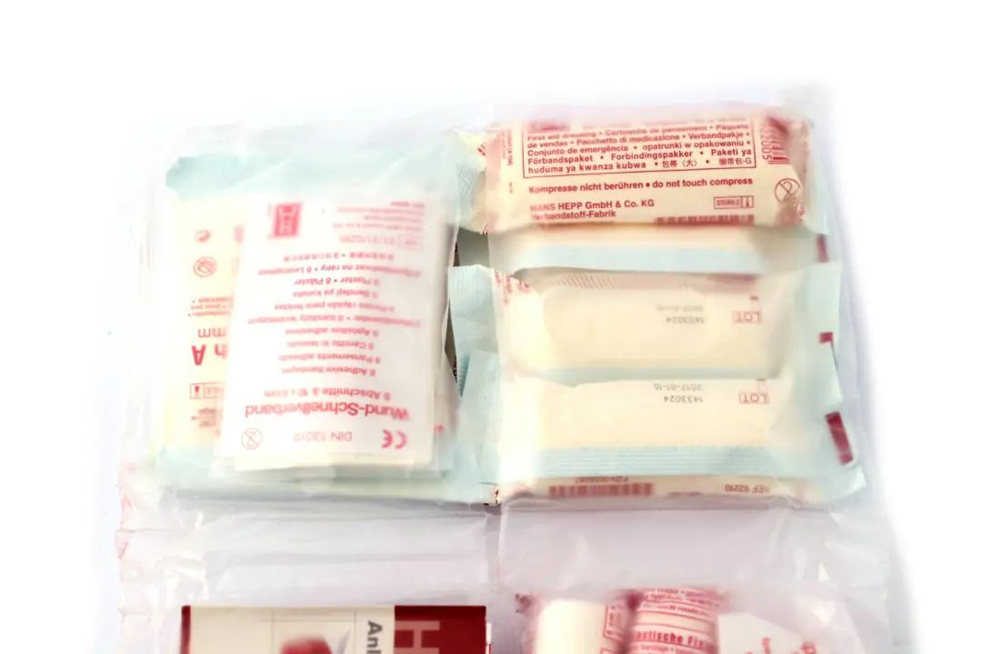 BMW Universal First Aid Emergency Medical Kit Pouch Black - SKU 7263439 - Part number 7263439