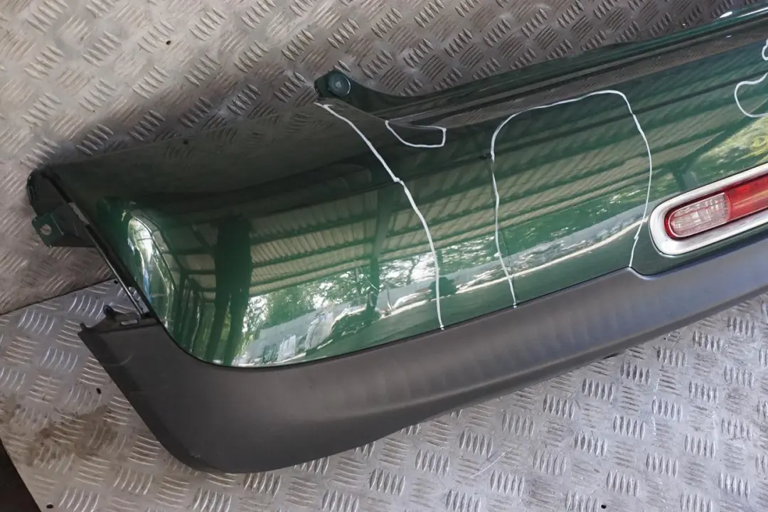 Stossfänger Hinten British Racing Green Gruen für BMW Mini R56 R57 LCI R58 R59 mit Teilenummer 7264355 BMW Mini R56 R57 LCI R58 R59 Stossfänger Hinten British Racing Green Gruen - SKU 7264355-BRG - Teilenummer 7264355