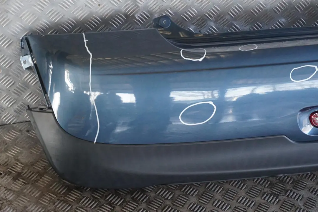 BMW Mini Cooper R56 R57 LCI R58 R59 1 Rear Bumper Trim Panel Horizon Blue - SKU 7264355-HB - Part number 7264355