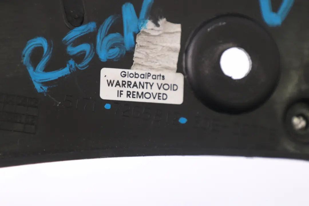 N47N Trim Panel Bottom Part Bulkhead to Mini Cooper R55 R56 LCI Diesel with Part number 7265812 Mini Cooper R55 R56 LCI Diesel N47N Trim Panel Bottom Part Bulkhead - SKU 7265812 - Part number 7265812