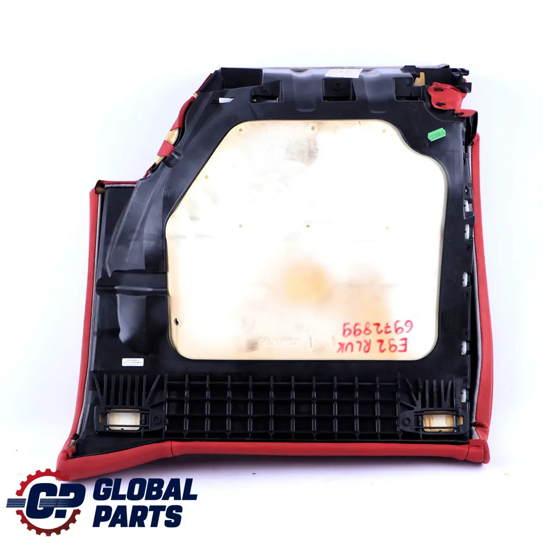 Rücksitz Links Abdeckung Couch Bank Rot Leder für BMW E92 Coupe mit Teilenummer 7266131 BMW E92 Coupe Rücksitz Links Abdeckung Couch Bank Rot Leder - SKU 7266131 - Teilenummer 7266131