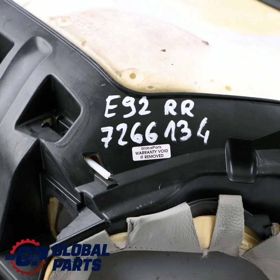 BMW E93 Kanapa Siedzenie Prawy Tył Skóra Grey - SKU 7266134 - Numer Części 7266134