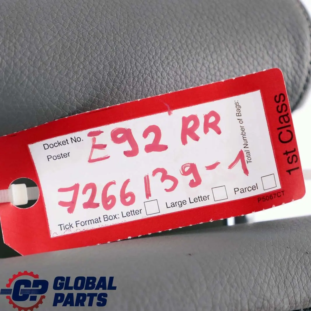 Oparcie Kanapy Prawy Tył Skóra Szara do BMW E92 o numerze 7266139 BMW E92 Oparcie Kanapy Prawy Tył Skóra Szara - SKU 7266139-1 - Numer Części 7266139