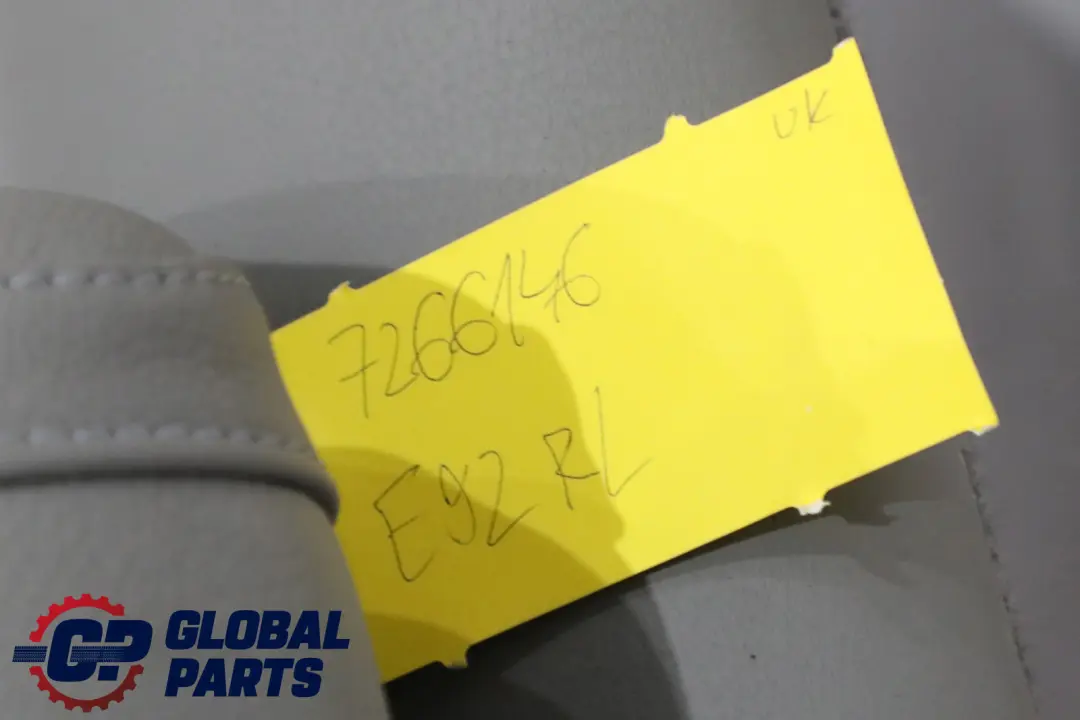 Grey Leather Dakota Rear Seat Cover Backrest Left N/S to BMW 3 Series E92 with Part number 7266146 BMW 3 Series E92 Grey Leather Dakota Rear Seat Cover Backrest Left N/S - SKU 7266146 - Part number 7266146