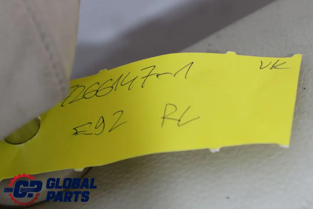 Bezug Lehne Leder Links Rücksitz Creambeige Ski Sack für BMW 3 er E92 Coupe mit Teilenummer 7266147 BMW 3 er E92 Coupe Bezug Lehne Leder Links Rücksitz Creambeige Ski Sack - SKU 7266147-1 - Teilenummer 7266147