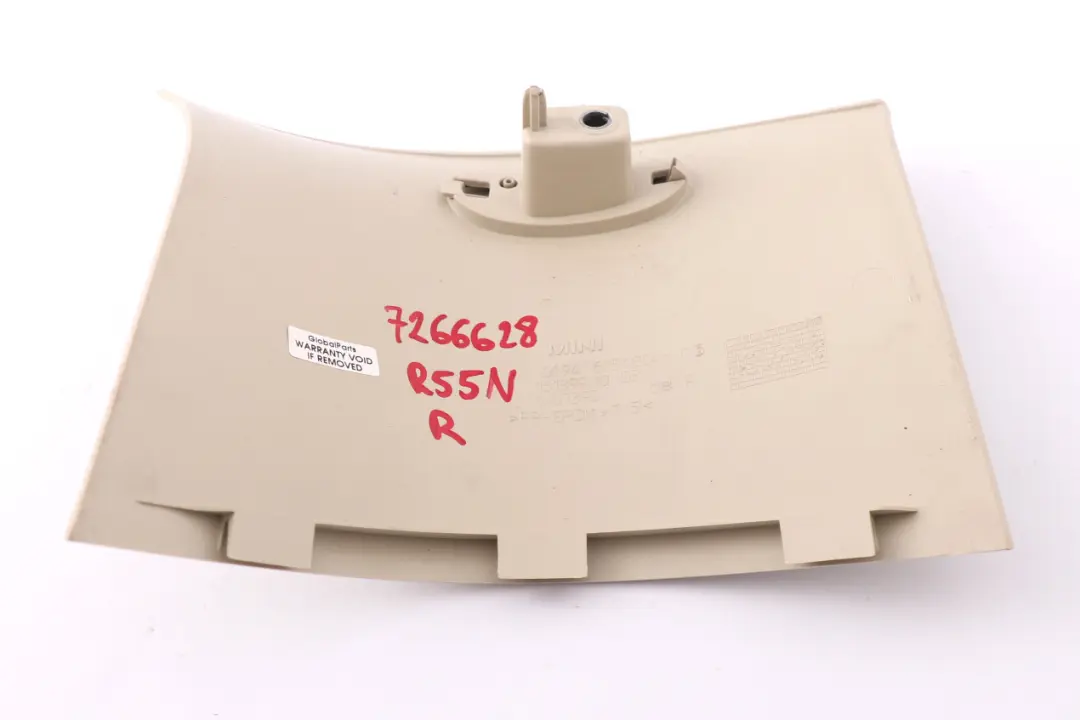 R55N LCI Cover Column C Right O/S Light Beige 6954804 to BMW Mini Clubman with Part number 7266628 BMW Mini Clubman R55N LCI Cover Column C Right O/S Light Beige 6954804 - SKU 7266628 - Part number 7266628