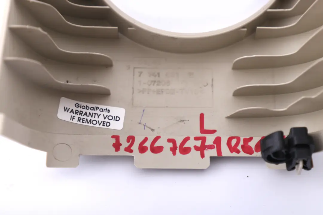 B-Column Upper left N/S Light Beige to BMW Mini Cooper One R55 LCI R56 LCI Cover with Part number 7266767 BMW Mini Cooper One R55 LCI R56 LCI Cover B-Column Upper left N/S Light Beige - SKU 7266767-1 - Part number 7266767