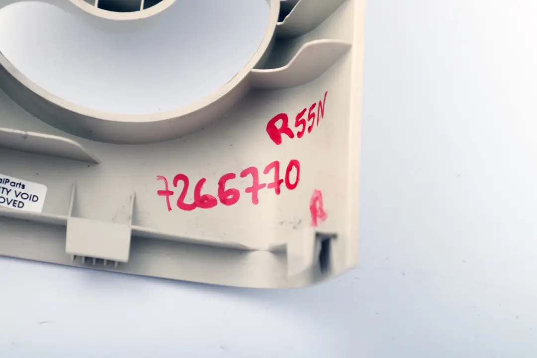 B-column Upper Right Light Beige 6963788 pour Mini Clubman R55 LCI Cover à propos du numéro de pièce 7266770 Mini Clubman R55 LCI Cover B-column Upper Right Light Beige 6963788 - SKU 7266770 - Numéro de pièce 7266770