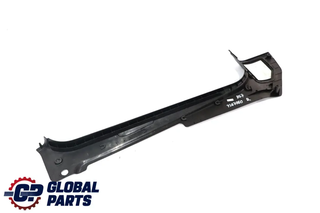Mini R57 Cabrio Lateral Trim Panel Bottom Front Kick Right O/S Carbon Black - SKU 7267060 - Part number 7267060