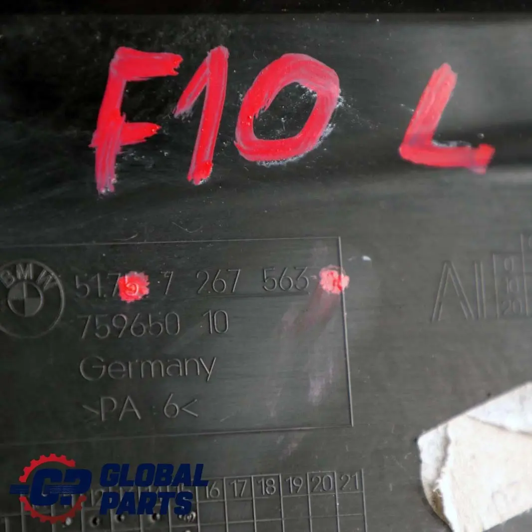 N47N Abdeckblende Vorderachse Hilfsrahmen Links für BMW 5 er F10 F11 mit Teilenummer 7267563 BMW 5 er F10 F11 N47N Abdeckblende Vorderachse Hilfsrahmen Links - SKU 7267563 - Teilenummer 7267563